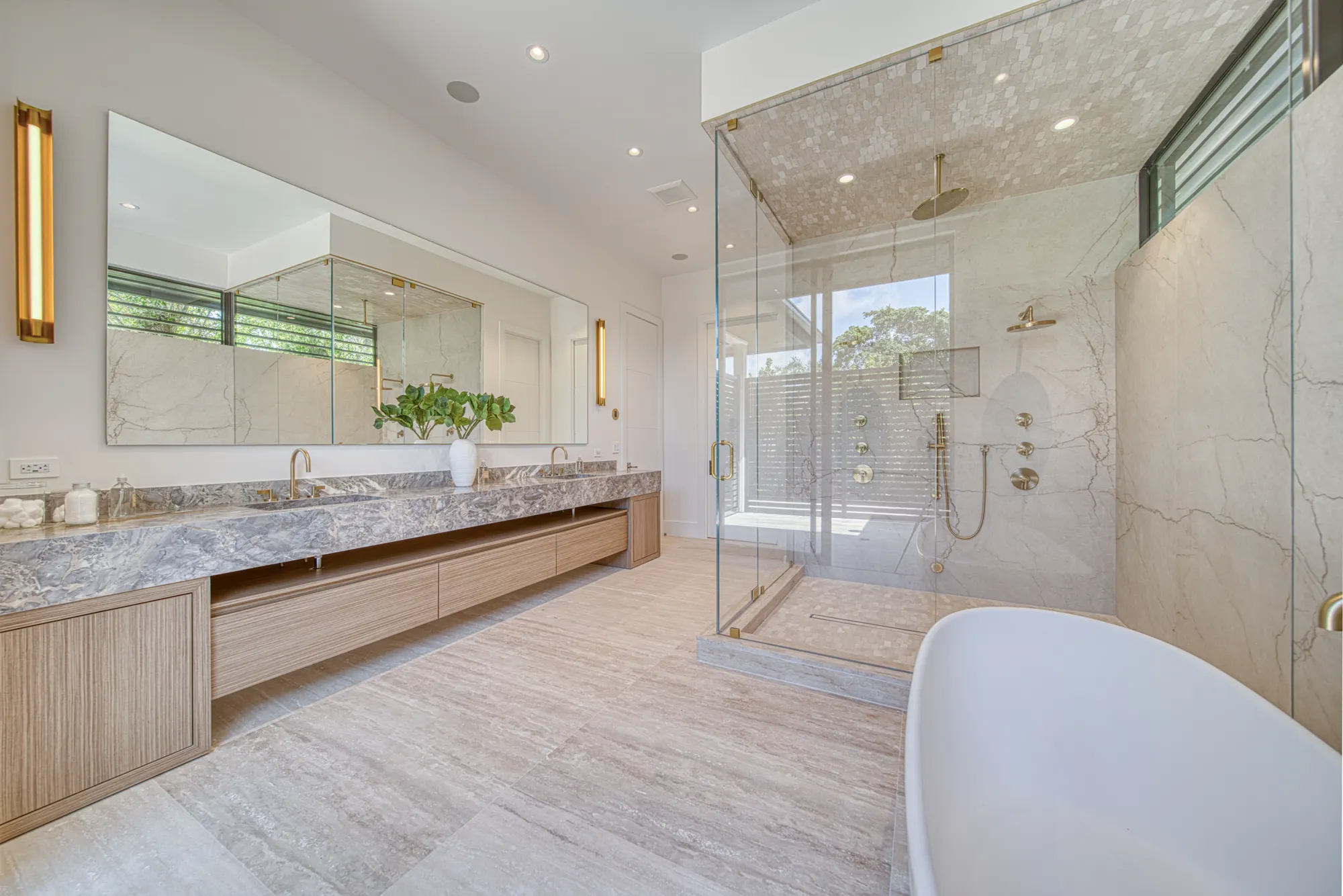 Clean bathroom ready for photos