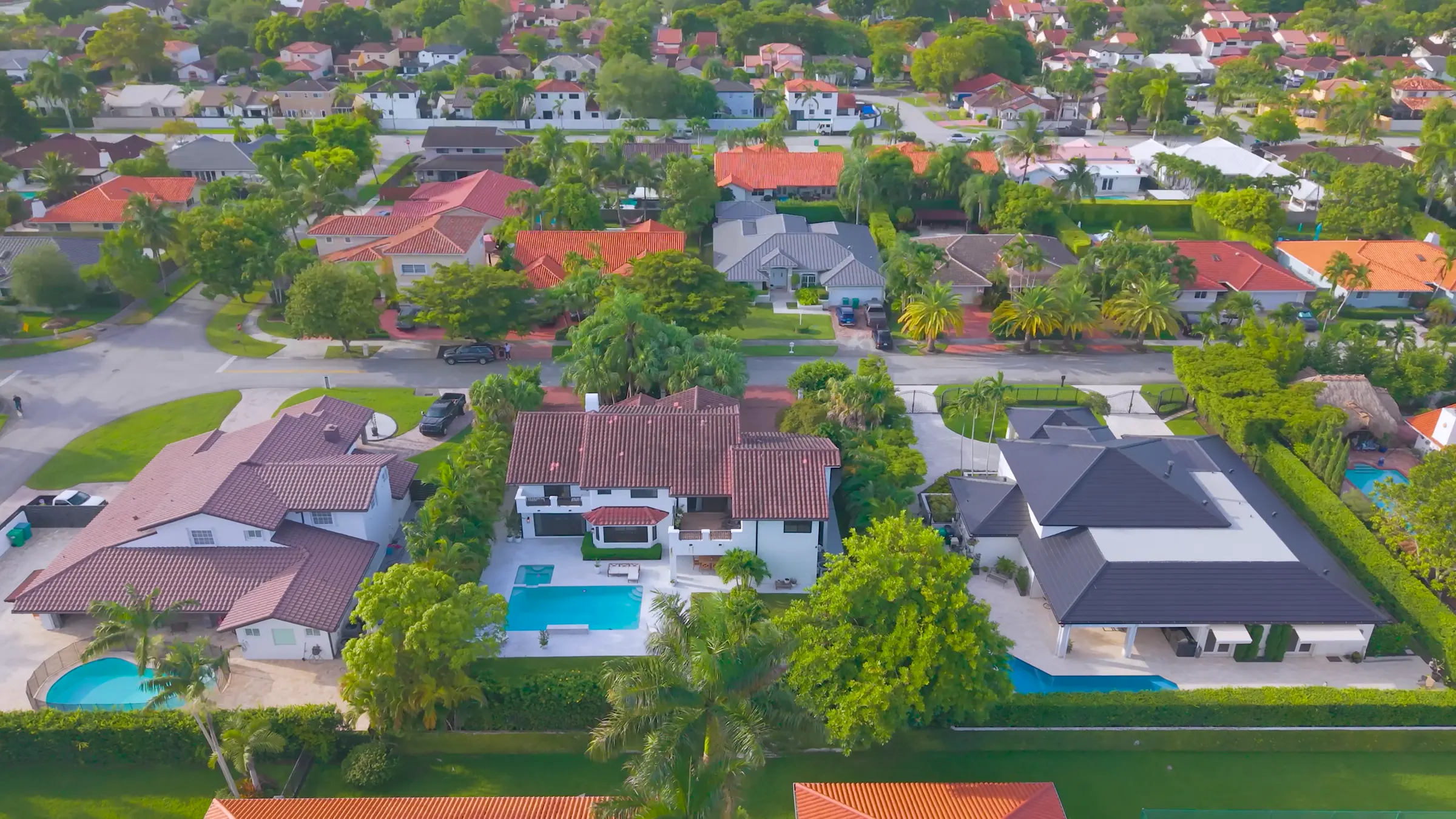 Aerial photo of the neighborhood